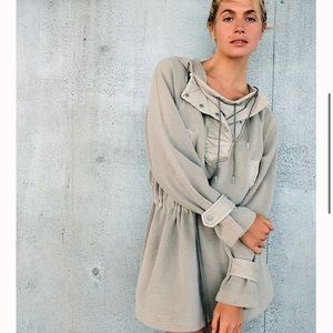 Free people Sadie surplus jacket pullover warm tunic new size extra small